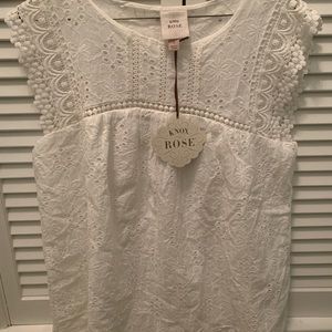 Knox Rose Eyelet summer top